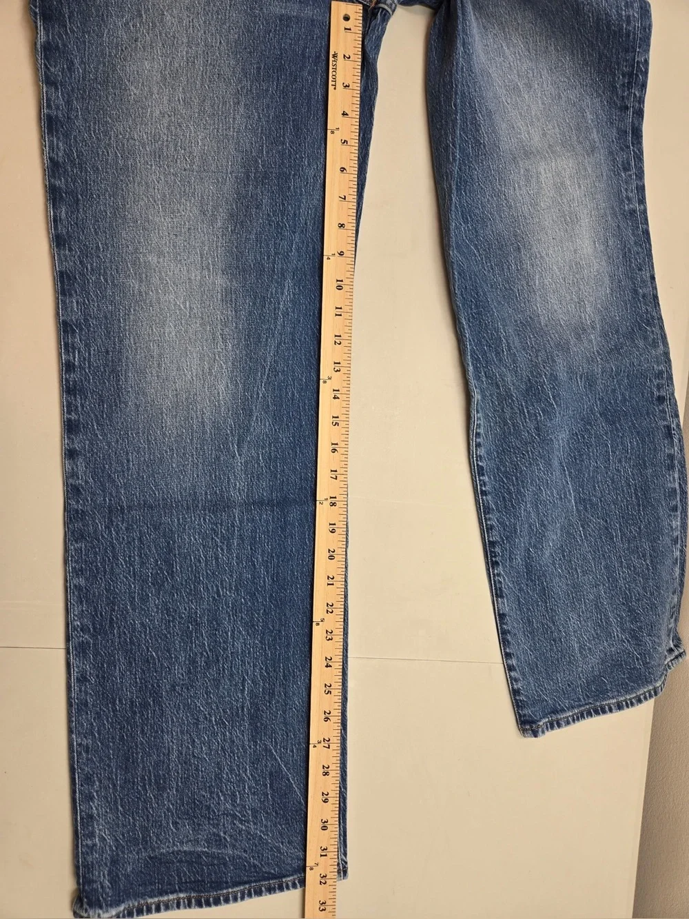 J. CREW Full Length Wide Leg Jeans Blue 30T 0865